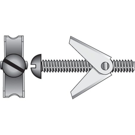 HILLMAN Toggle Bolt, 4" L, Steel, 6 PK 5031